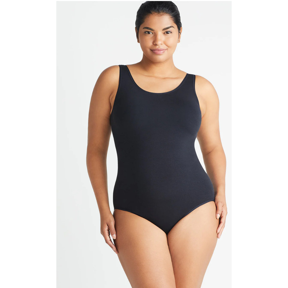 Yummie Ruby Shaping Full Back Bodysuit Black 2X/3X YT5-200